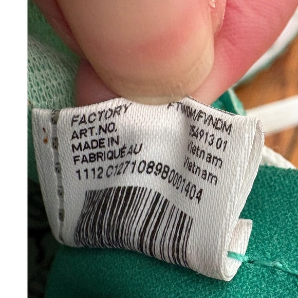 Puma Green Suede Nylon‎ Lace Up Athletic Sneakers Shoes men’s 5.5 Women 7 - Picture 9 of 11